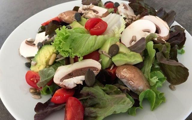 Pilz-Rezept: Veganer Fitness-Salat