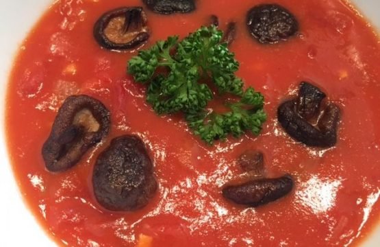 Pilz-Rezept: Tomaten-Ingwersuppe